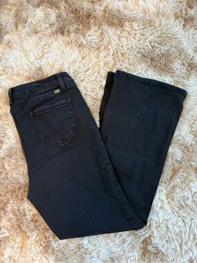 1822 Denim Black Flare Jeans